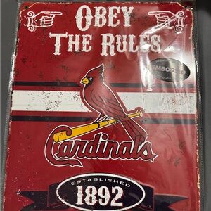 MLB Cardinals Red Wall Art